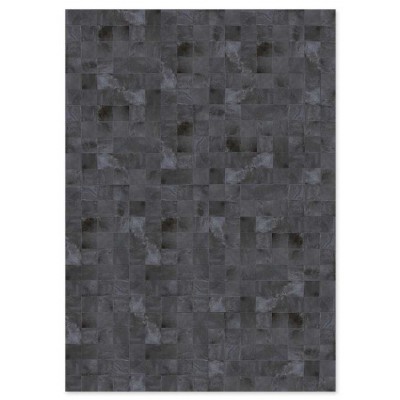 Δερμάτινο Χειροποίητο Χαλί Skin 10 Dark Grey