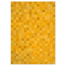 Skin 10 Yellow Handmade Leather Carpet