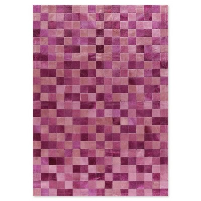 Δερμάτινο Χειροποίητο Χαλί Skin 10 Multy Pink-Fuxia - Επιθυμητής διάστασης