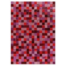 Skin 10 Multy Pink-Fuxia-Red Handmade Leather Carpet