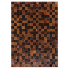 Skin 10 Multy Brown-Black Handmade Leather Carpet