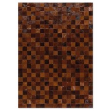 Skin 10 Multy Brown Handmade Leather Carpet