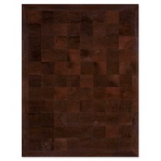 Skin 20 Brown Handmade Leather Carpet