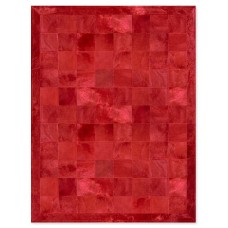 Skin 20 Red Handmade Leather Carpet