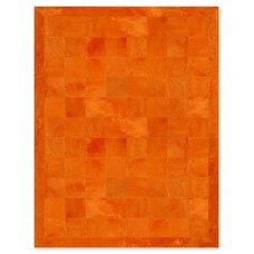 Skin 20 Orange Handmade Leather Carpet