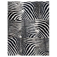 Skin 60x80 Zebra Handmade Leather Carpet