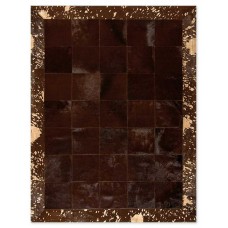 Skin Acid Metallic 30 Brown-Bronze Handmade Leather Carpet