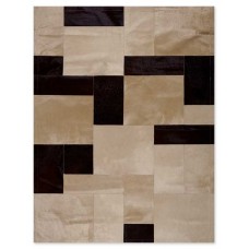 Skin Nomad Beige-Brown Handmade Leather Carpet