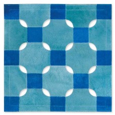 Skin SR.2010 (20/10) Turquoise-Blue Handmade Leather Carpet