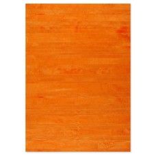 Δερμάτινο Χειροποίητο Χαλί Skin Stripes Orange