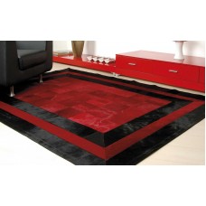 Skin SR.2 Red-Black Handmade Leather Carpet