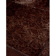 Skin 30 Jamaica Brown Embossed Handmade Leather Carpet