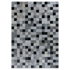Skin 10 Multy Grey-Black Handmade Leather Carpet