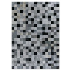 Δερμάτινο Χειροποίητο Χαλί Skin 10 Multy Grey-Black