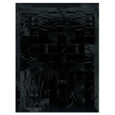 Skin 20 Black Handmade Leather Carpet
